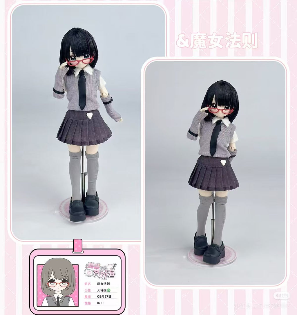 Mira Lab Shojo Witch's Law Don't Touch My Bangs 23.5cm/9.2In Bjd Dressable Gift