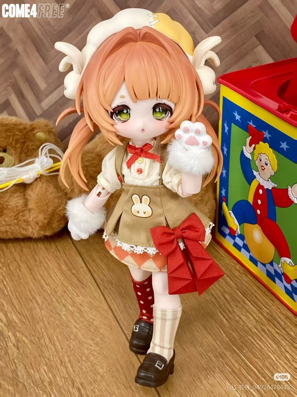 6Pcs Come4Free Bunny Dream Box 8In Bjd Dolls Dressable Action Figures In Stock