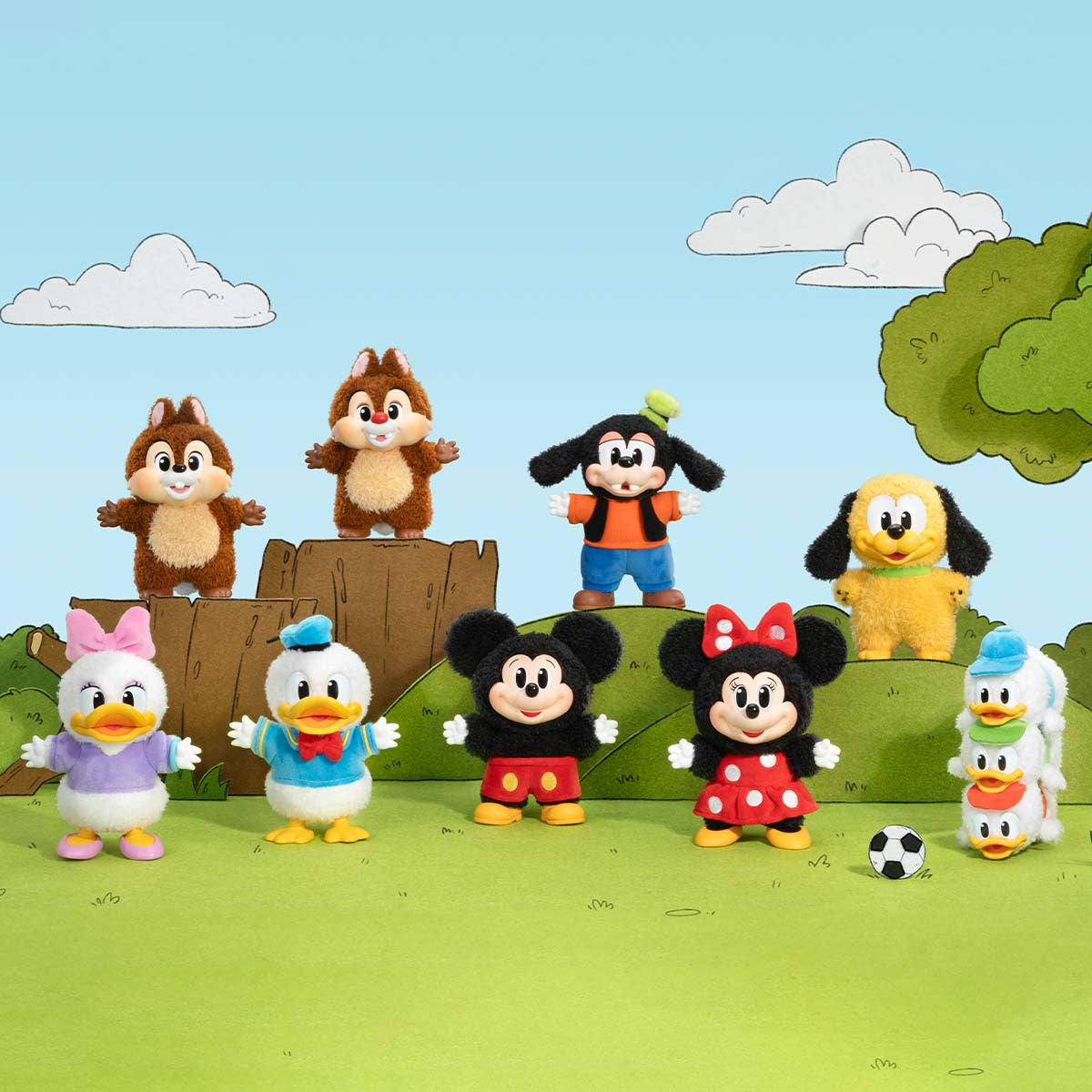 POP MART Mickey Family Cute Together Keychain Series Figures 5.51-5.91 Inches