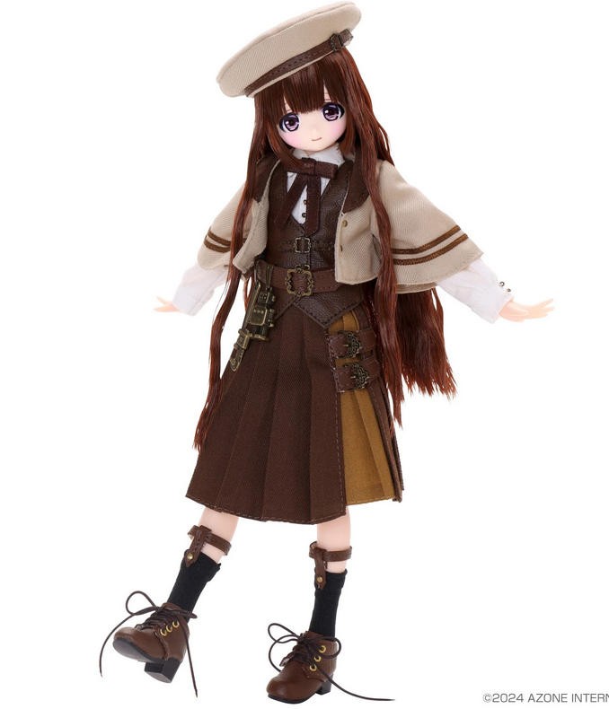 Azone Alvastaria Torte Dreaming Atelier Brown Silver Hair Uniform 8.4In 1/6 Bjd