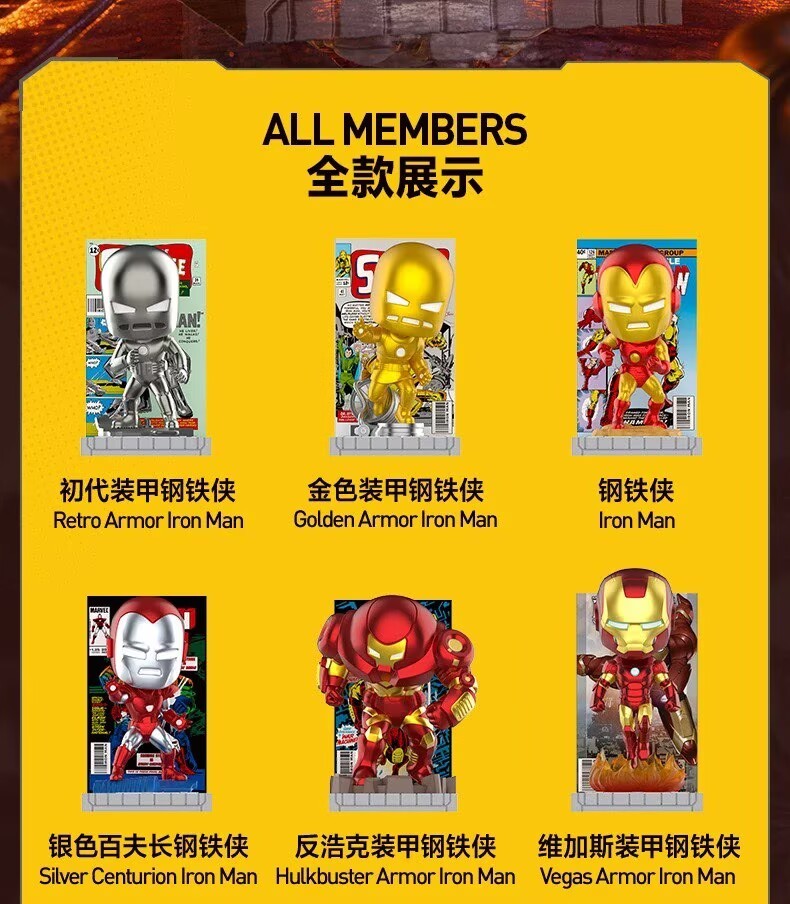 A JOURNEY THROUGH ARMORS IRONMAN SERIES CONFIRMED FIGURES TOY BLIND BOX GIFT