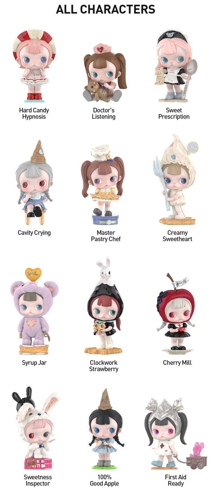 POP MART TinyTiny - Act I: Sugar Therapy Room Series Figures Authentic Hot Toy