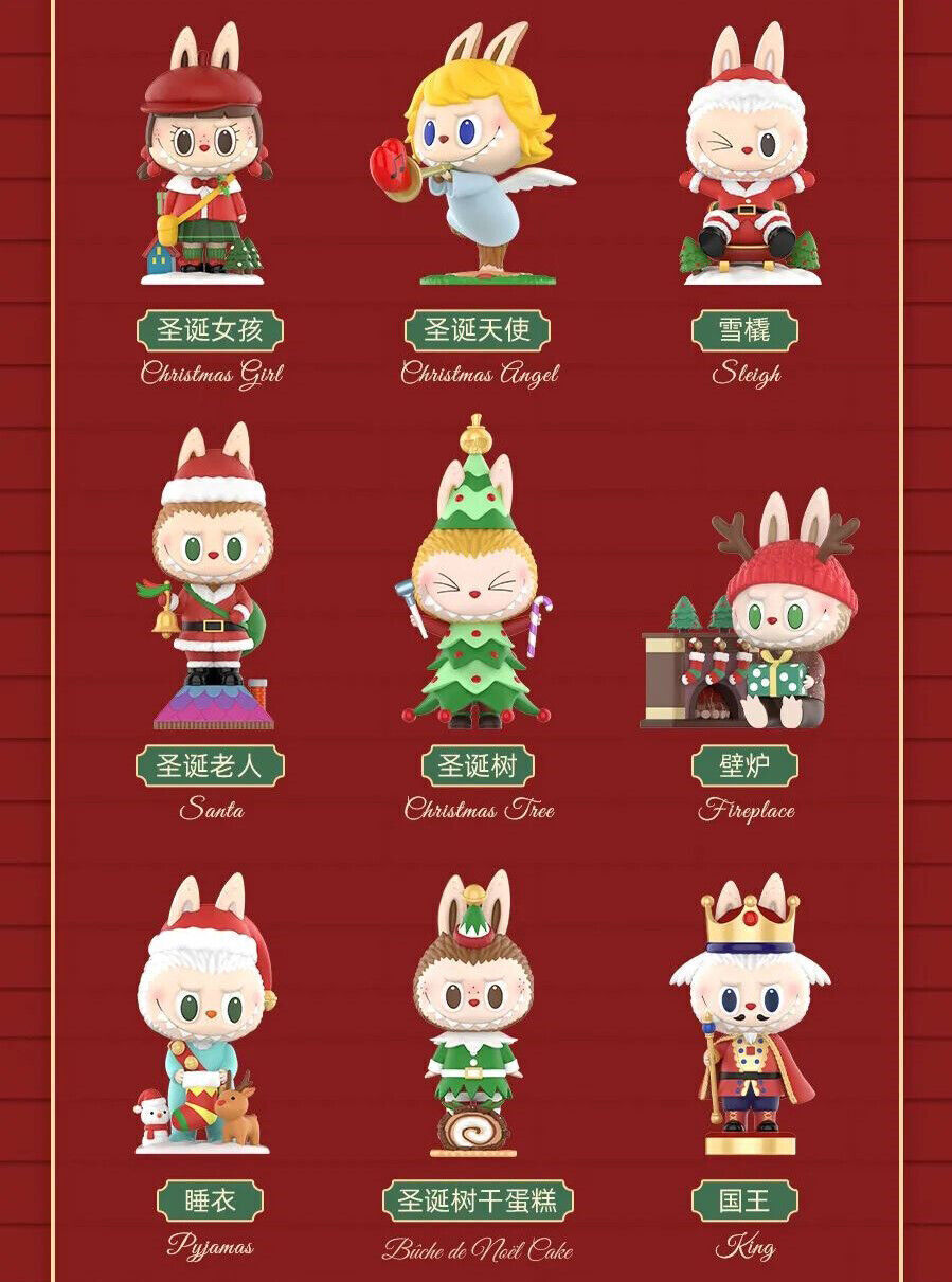 Authentic The Monsters Let's Christmas Series Blind Box Figure Toy Gift