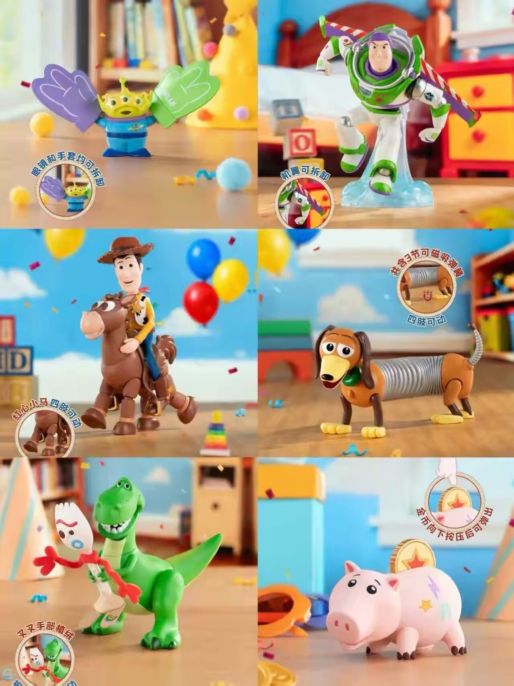 TOPTOY Pixar Toy Story 5 Friends Forever Series Blind Box Woody Buzz Confirmed