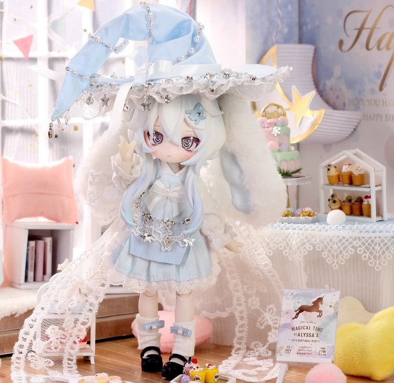 6Pcs Inedible Doll Moon Jumping Time 4.8In Bjd Dolls Action Figure