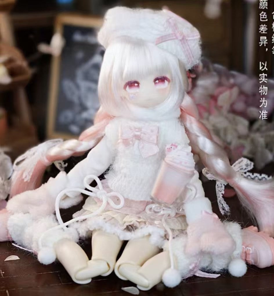 Momotale Strawberry Chocolate Secret Milk Tea 8.6In Bjd Action Figure In Stock