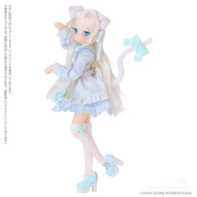 Azone Dreamin Mebae White Fortune Cat 21cm/8.2In Limited Ver. 1/6 Full Set Gift