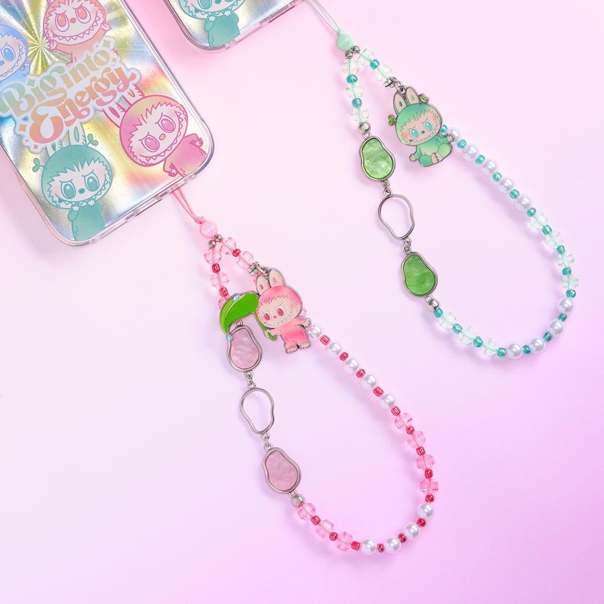 POP MART LABUBU THE MONSTERS Big into Energy Series-Phone Charm Blind Box