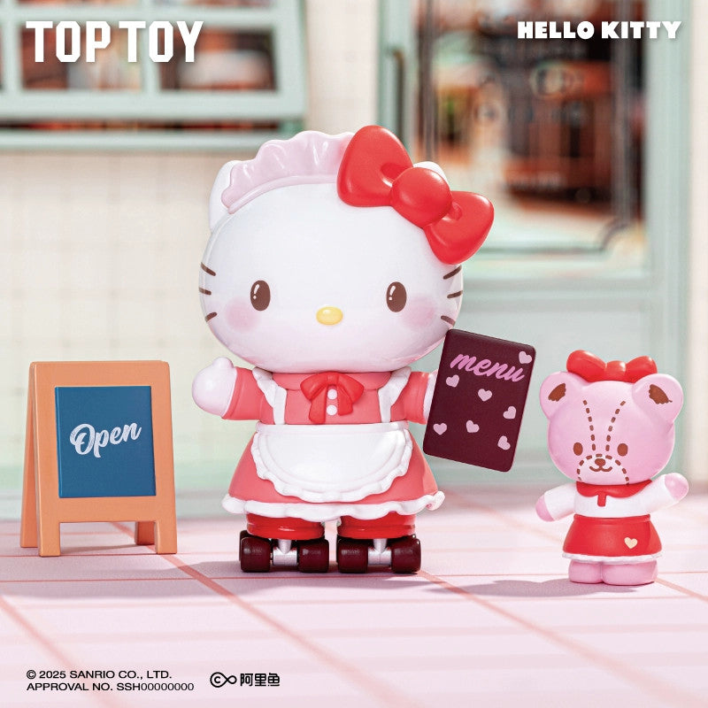 TOPTOY Sanrio Family Roller Skating Western Restaurant Series Blind Box Hot Toy