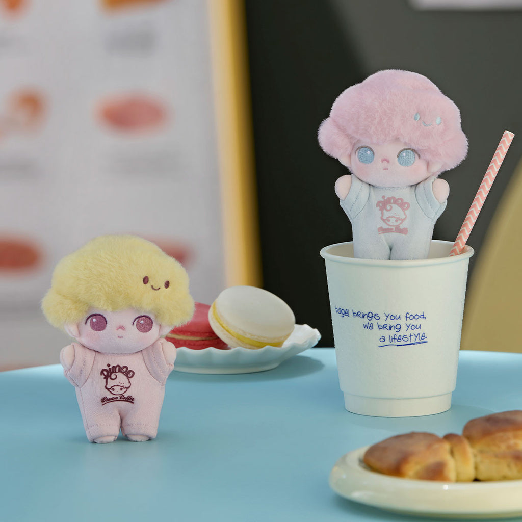 POP MART DIMOO Crush on Coffee Series-Soft-faced Plush Keychain Blind Box