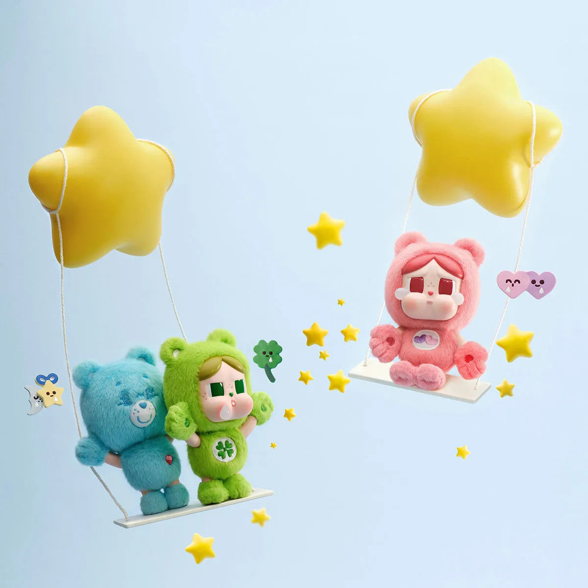 POP MART CRYBABY x Care Bears Series - Vinyl Plush Pendant Confirmed Authentic