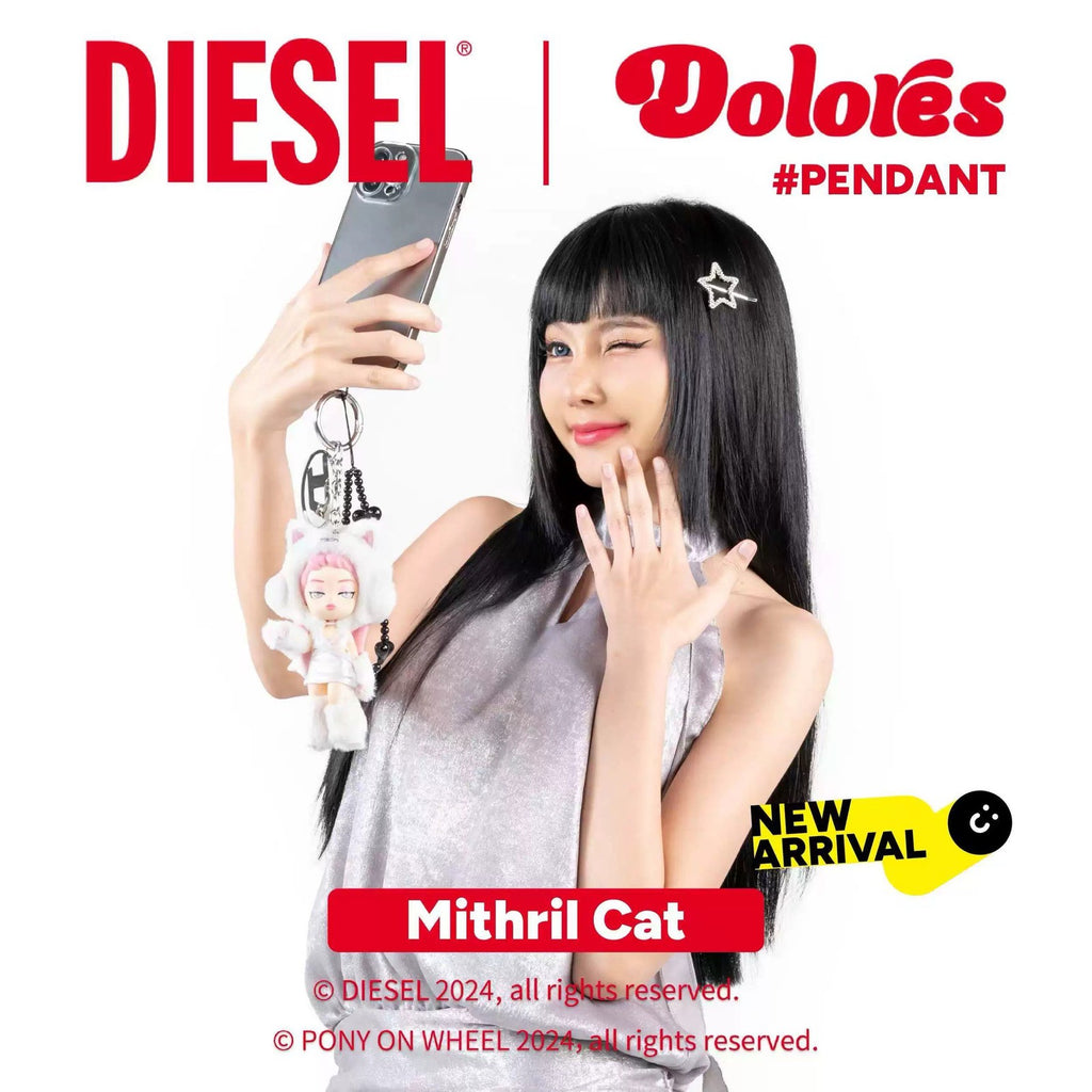 AUTHENTIC DIESEL X DOLORES PENDANT LIMITED EDITION KEYCHAIN BAG CHARM