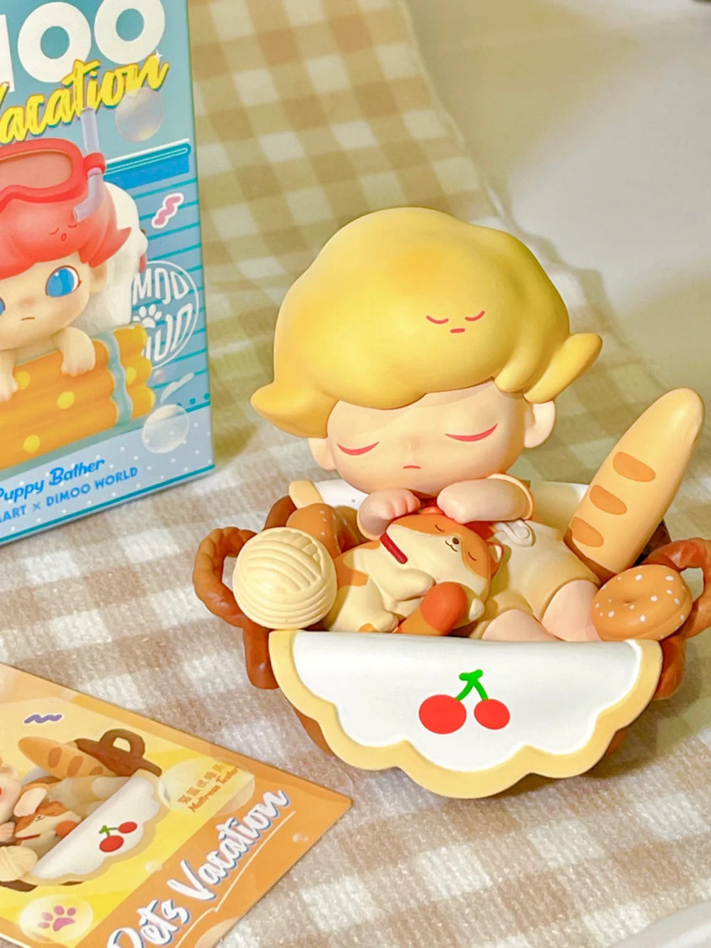 POP MART Dimoo Pets Vacation Series Confirmed Blind Box Figure Hot Toys Kid Gift