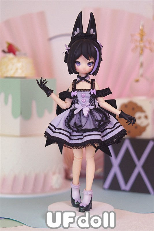 6Pcs Ufdoll Mini Drink 27cm/10.6In Bjd Doll Dressable Action Figure