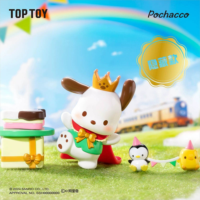 TOPTOY Sanrio Pochacco Vintage Time Train Series Blind Box Authentic Hot Toy