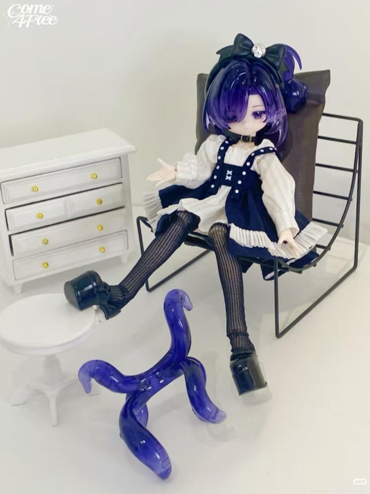 Come4Free Octopus Luoyi Weier Sea Gems 15.8cm/6.2In Bjd Dressable Action Figure