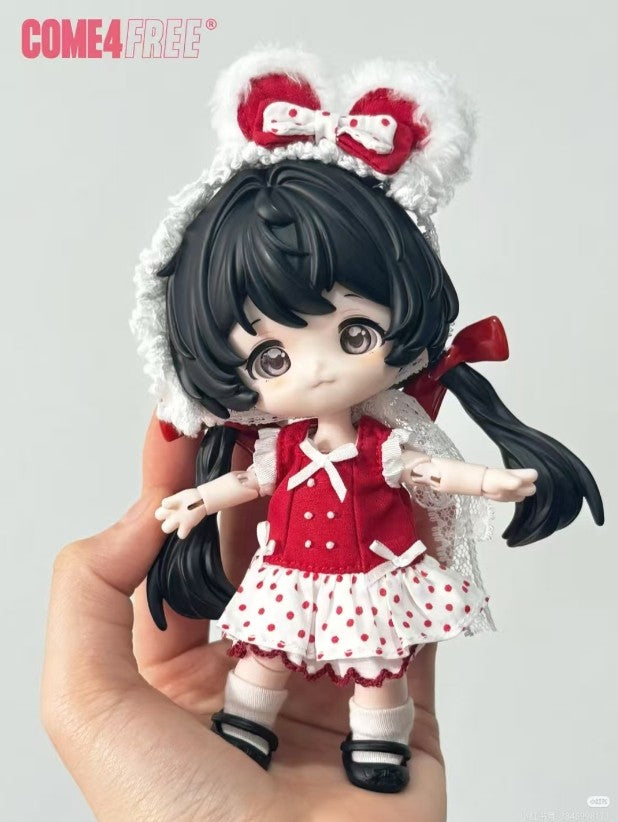 Come4Free Fufu Rong Red Velvet Rice Cake Dream Puff 5.1~5.5In Bjd Dressable Doll