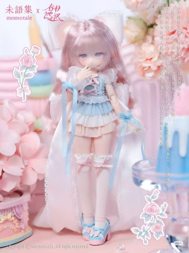 Momotale Series Lily Alice Rabbit Spring Day Bjd Cute Action Figure Gift Genuine