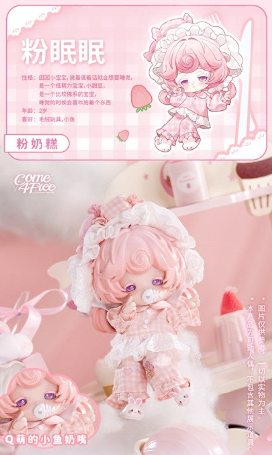 Come4Free Mianmian Pink Sweet Bean Rice Cake Dream Puff 5.1~5.5In Bjd Dressable