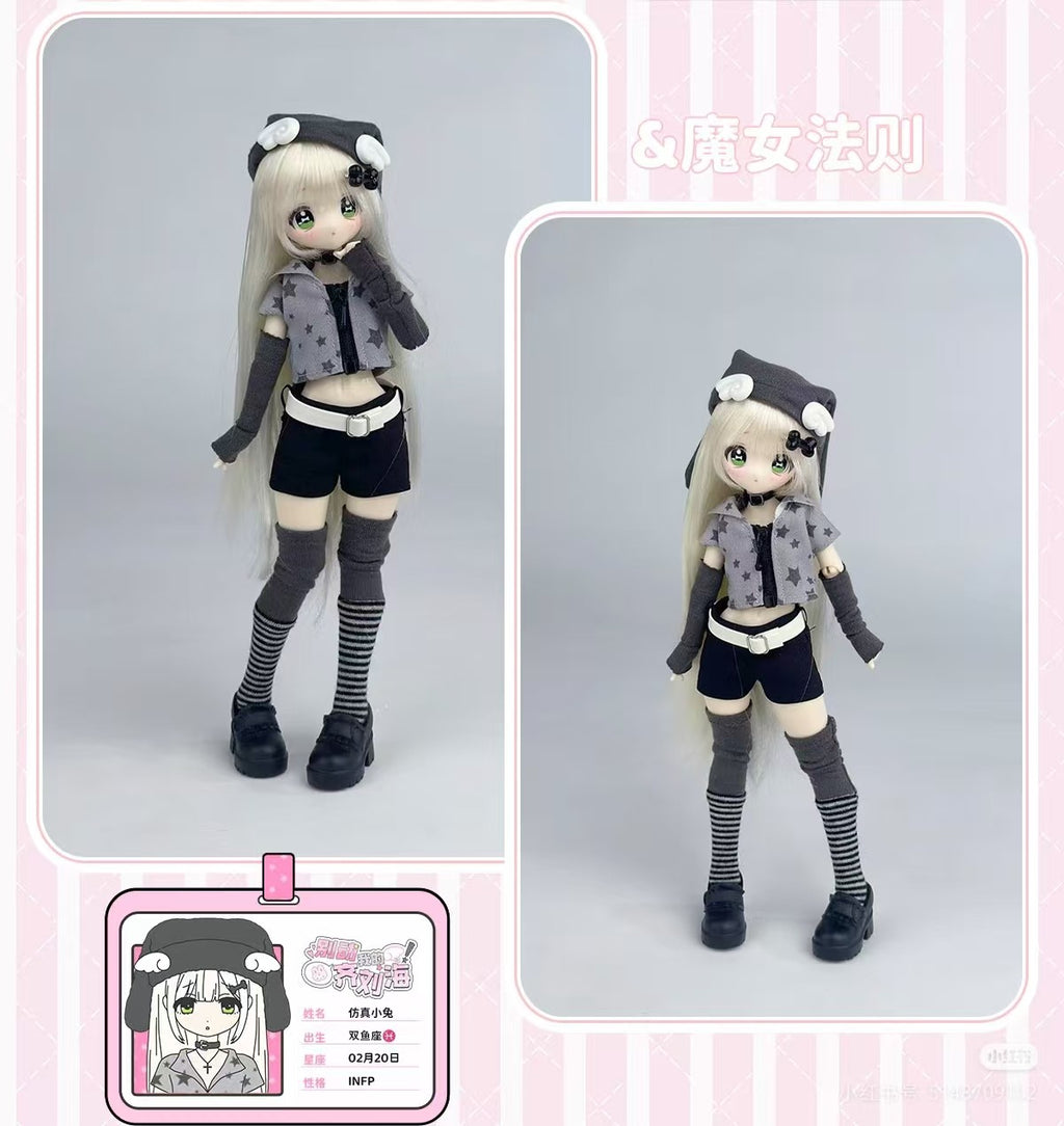 Miralab Shojo Simulated Bunny Don't Touch My Bangs 23.5cm/9.2In Bjd Dressable