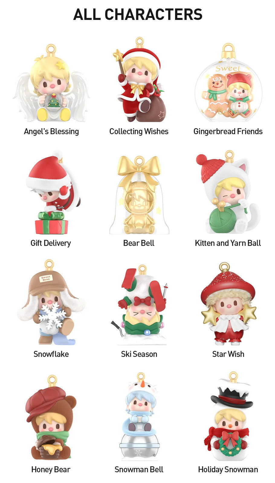 POP MART Sweet Bean Your Exclusive Holiday Series Figures Authentic Hot Toy Gift
