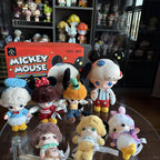 POP MART DIMOO WORLD × DISNEY Series-Vinyl Plush Keychain Blind Box Authentic