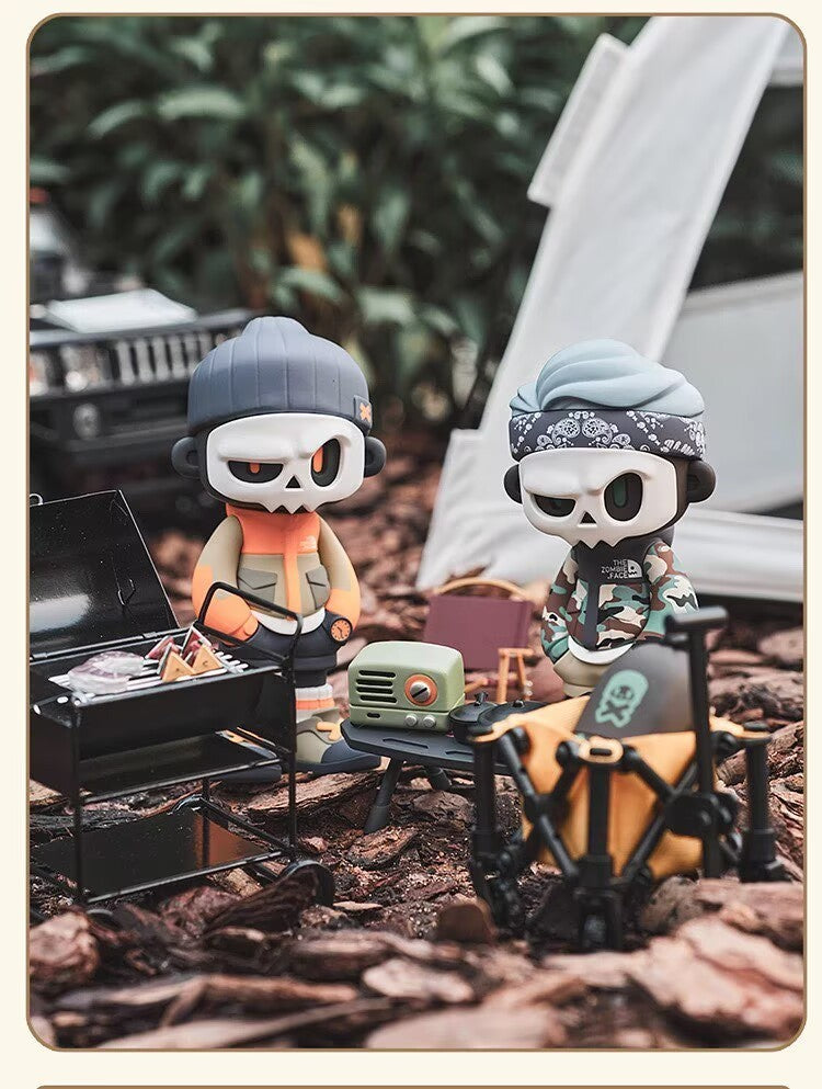MYTOYS MR.BONE Camping Series 4 Confirmed Blind Box Figure Designer Gift Toy HOT