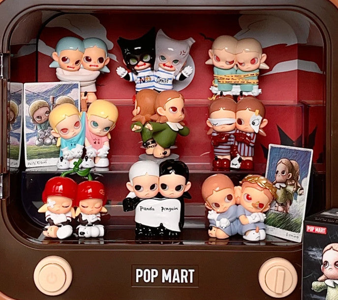POP MART Zsiga Twins Series Blind Box Of 9 Figure Toy Gift