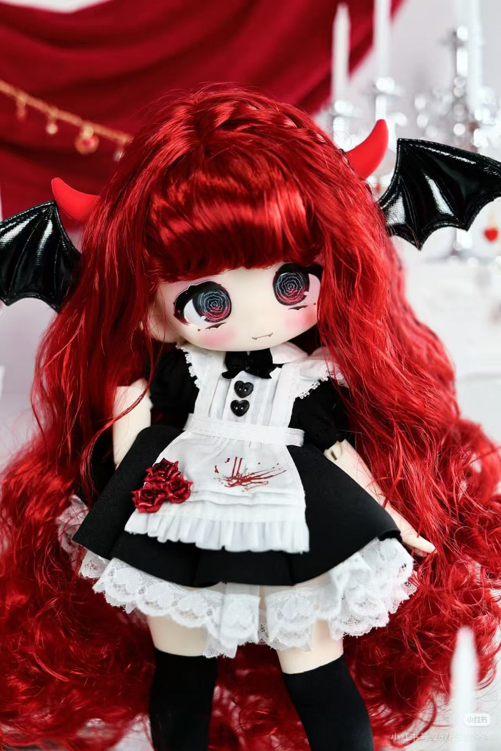 Sweet Velvet Window Display Red Velvet Lava Cake 10.2In Bjd Action Figure Gift