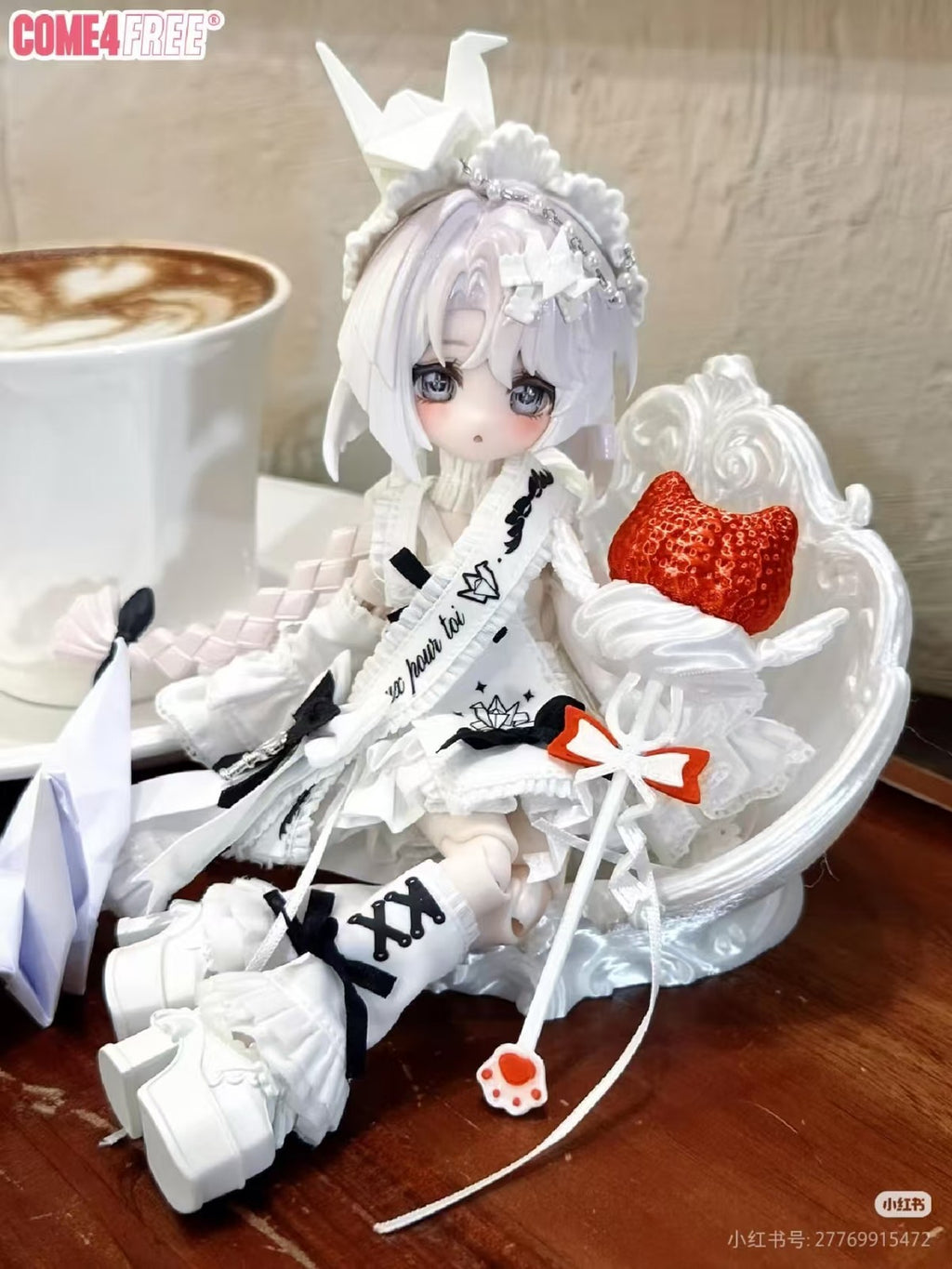 Come4Free Minty Paper Crane Qihe Secret Childhood Memory Bjd Cute Action Figure