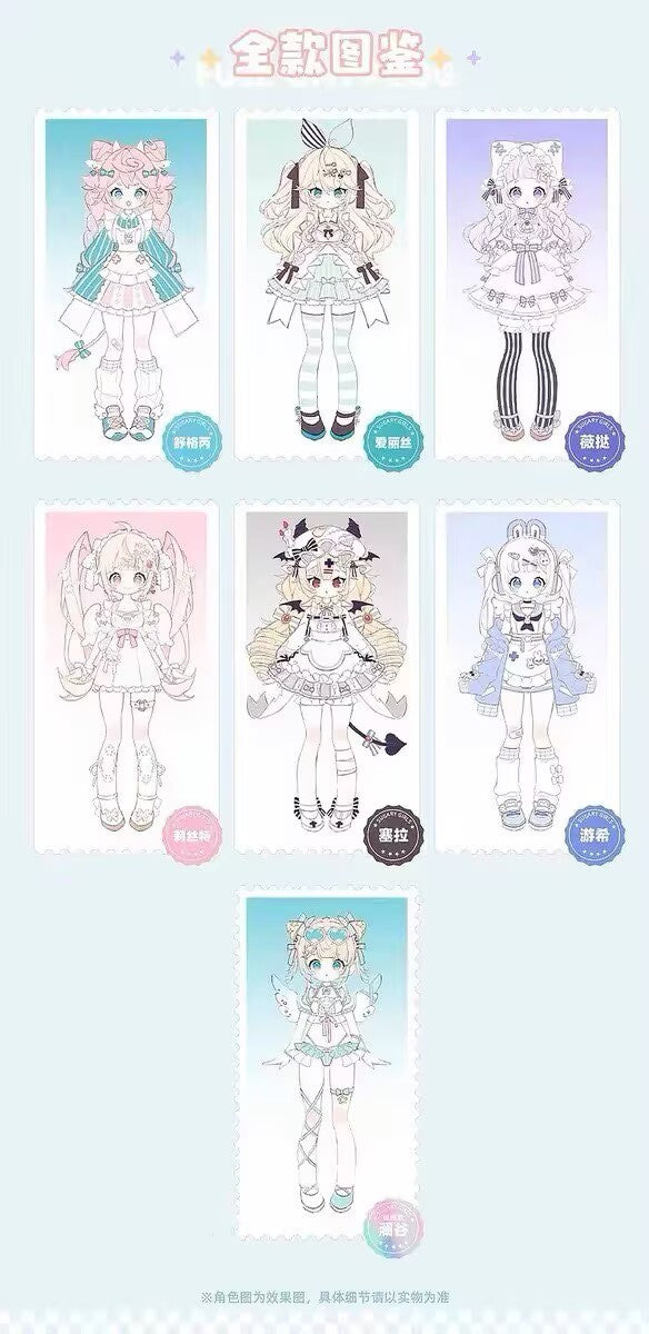 Sugary Girls Series Mjd Bjd Doll Action Figure Designer Toy 16cm