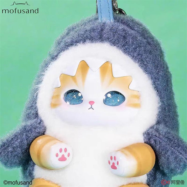 6Pcs Mofusand Kiramekko Fluffy Kittens Collectible Plush Vinyl Pendants Gift
