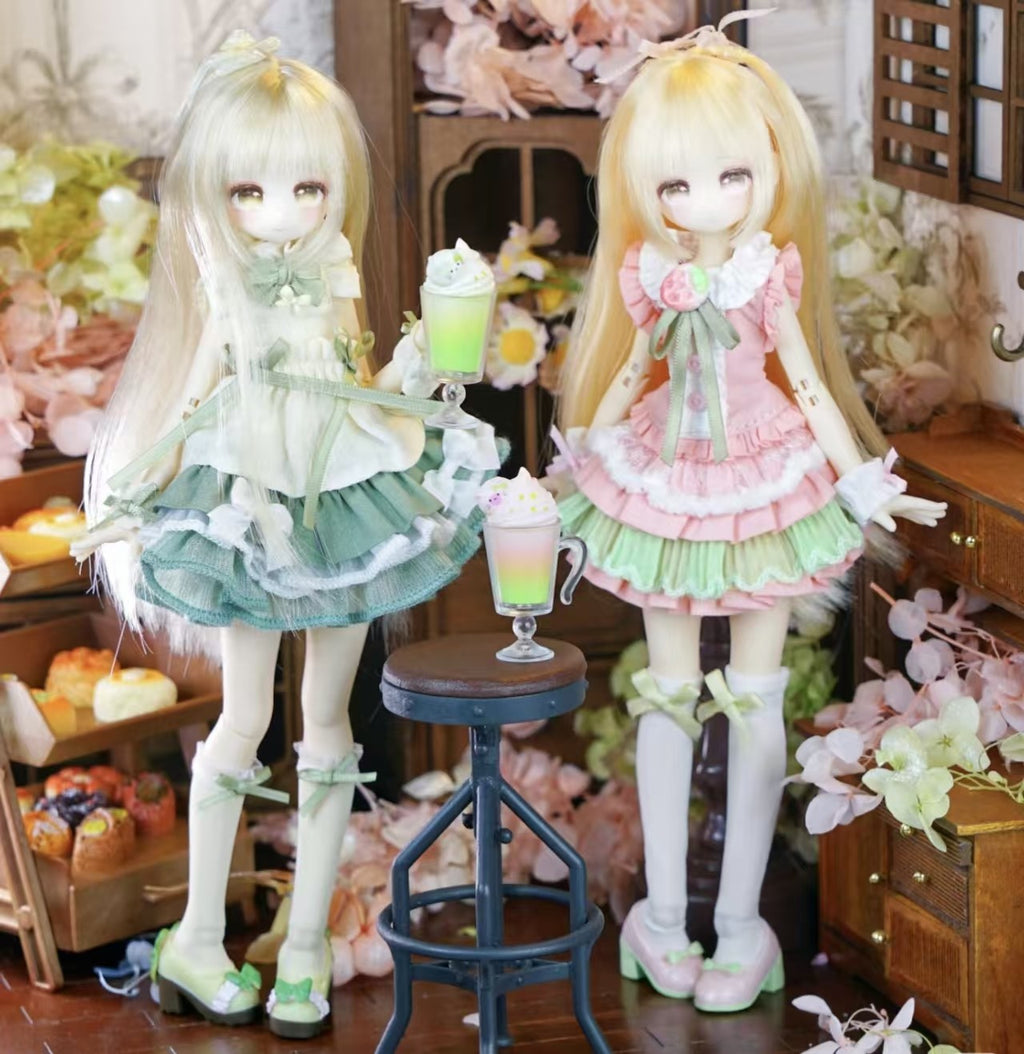 Momotale Cheese Jasmine Green Grape Milk Tea 8.6In Bjd Action Figure In Stock