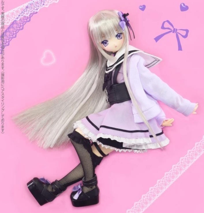 Azone Melty☆Cute Wicked Sugar Aika Pinkish/Misty Girl 9.2" Bjd 1/6 Full Set Gift