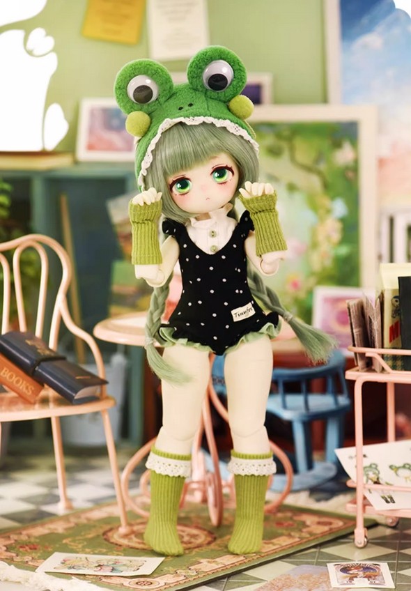 Tinyfox Frog Girl 10.8In Bjd Mjd Full Set Action Figure Official