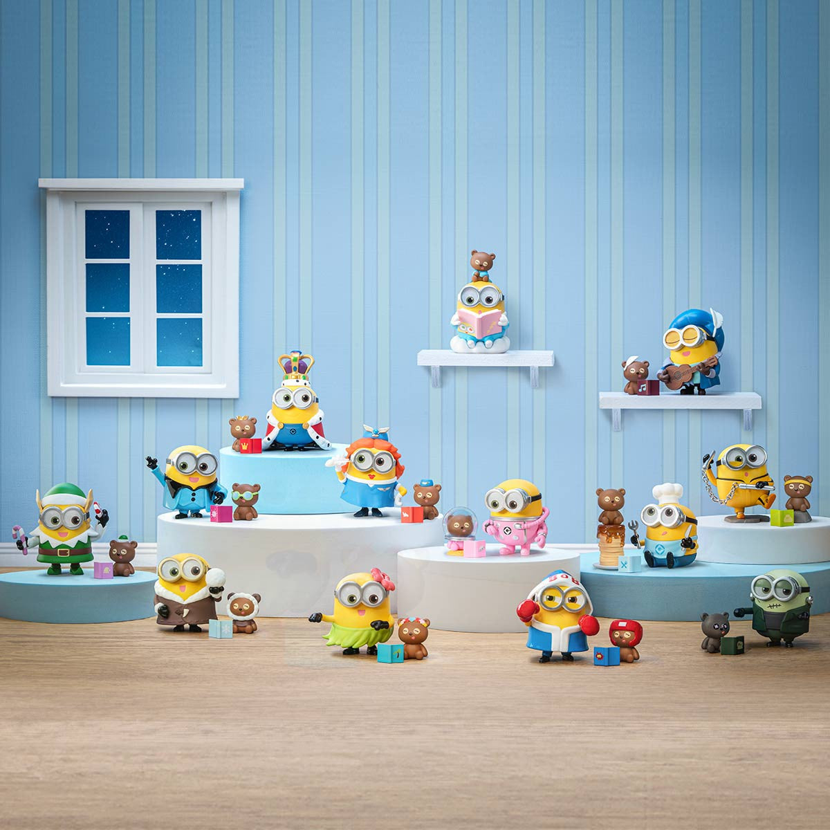 POP MART Minions Bedtime Stories by Bob and Tim Series Figures 1.97-3.54inches
