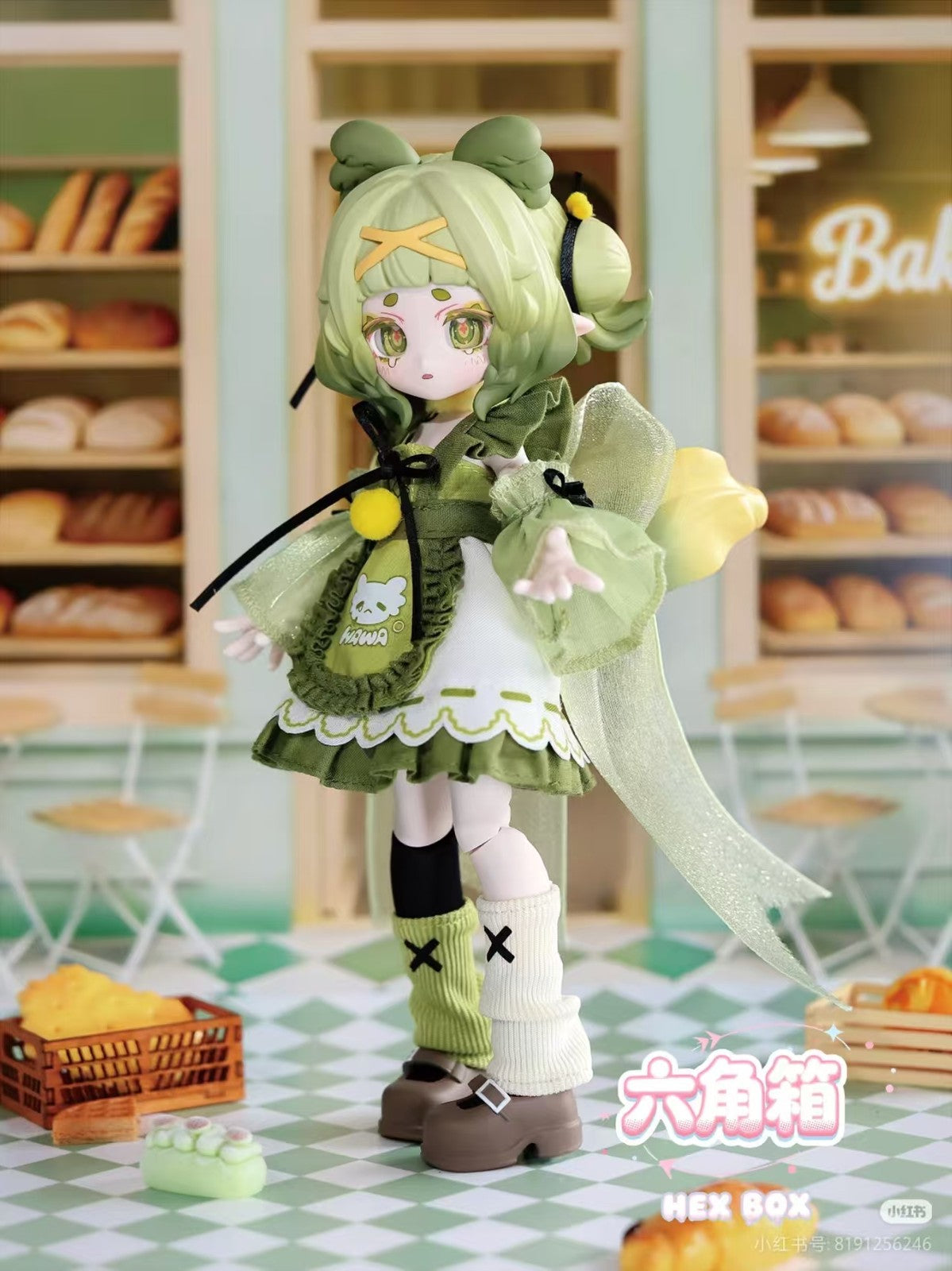 6pcs Hex Box Aquatic Life 18cm/7In Bjd Confirmed Dressable Action Figures Gift