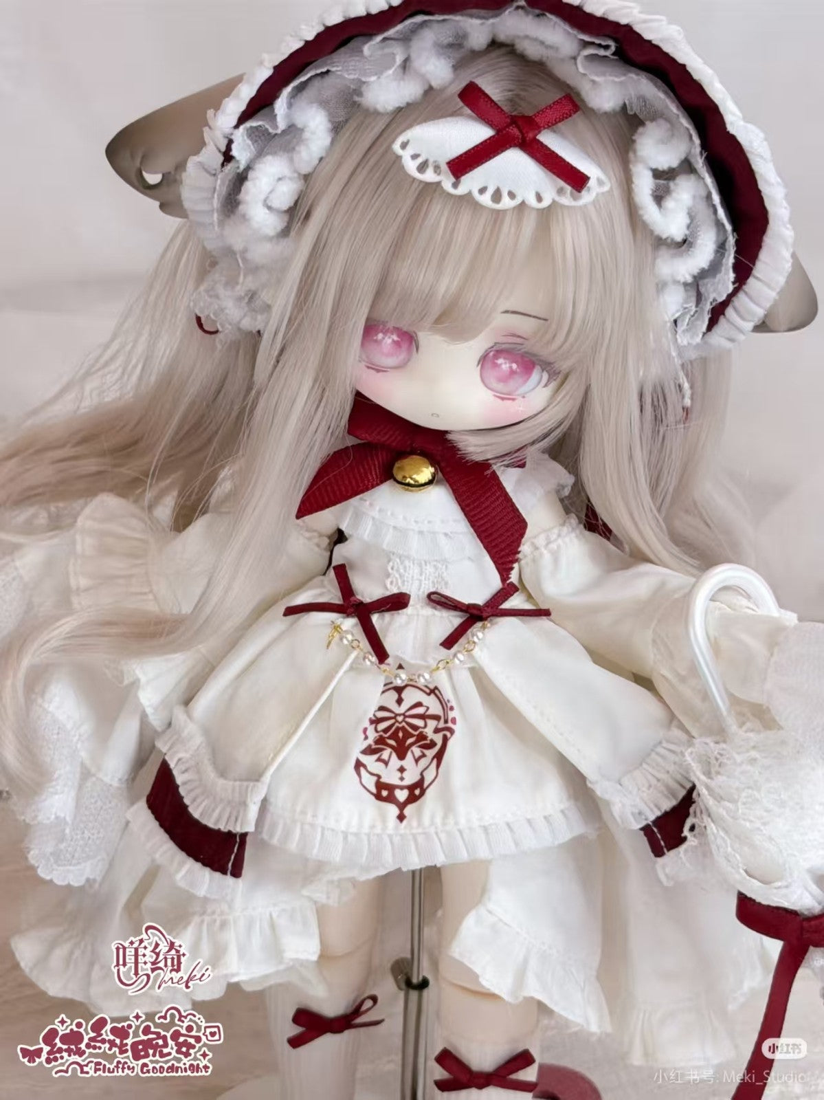 Pre-Sale Meki Fluffy Goodnight WuZei XinRong Bjd Lovely Dressable Hang Card Gift