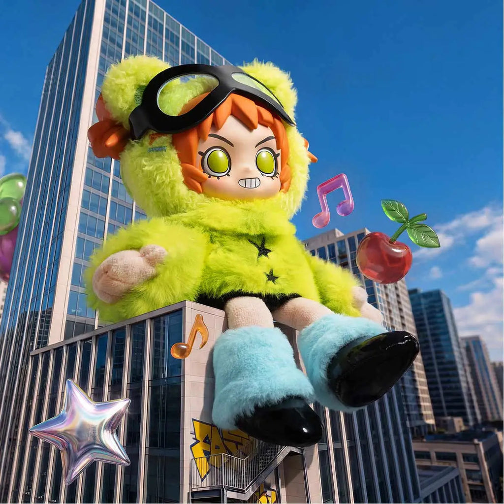 POP MART Peach Riot Fruit Punch Series Plush Doll Pendant 6.22inches Authentic