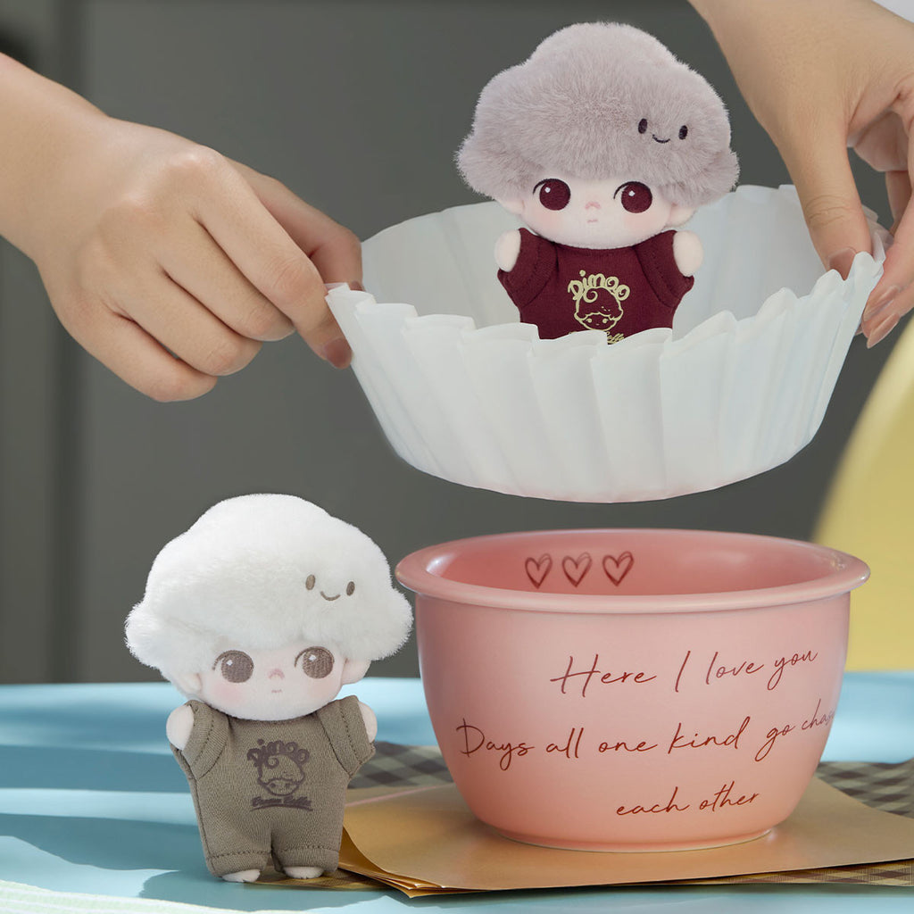 POP MART DIMOO Crush on Coffee Series-Soft-faced Plush Keychain Blind Box