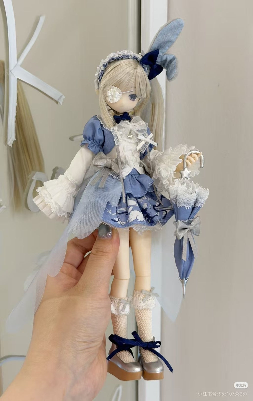 Magical Girl Yoru Blue Starry and Story Bjd Hang Card Limited Action Figure Gift