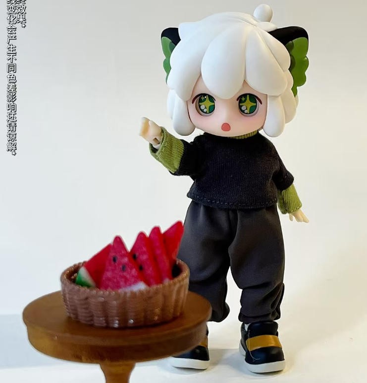 Simontoys Xiao Hei The Legend of Hei 15cm/5.9In Bjd Doll Dressable Official Gift