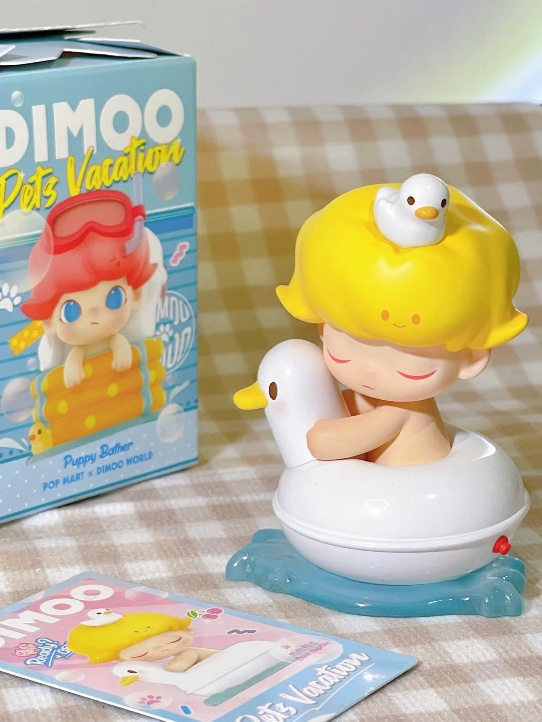 POP MART Dimoo Pets Vacation Series Confirmed Blind Box Figure Hot Toys Kid Gift