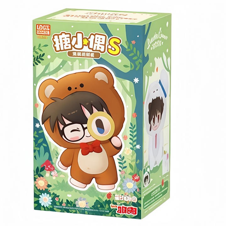 Detective Conan Kudou Shinichi Bear Cos 5.9" Plush Doll Action Figure Anime Doll