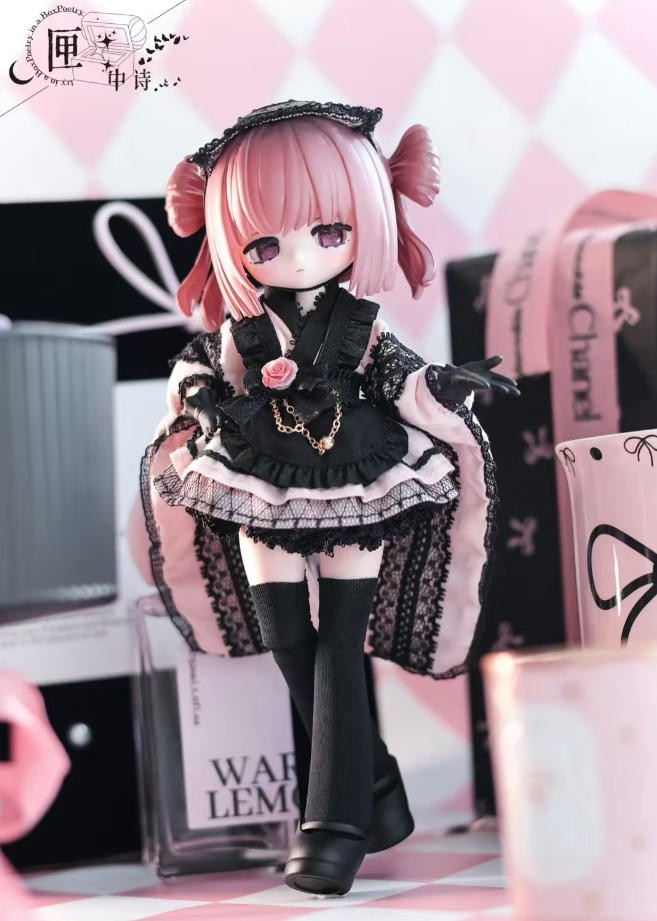 6Pcs In A Box Poetry Asymptomatic 14.5cm/5.7in Bjd Dressable Action Figures Gift