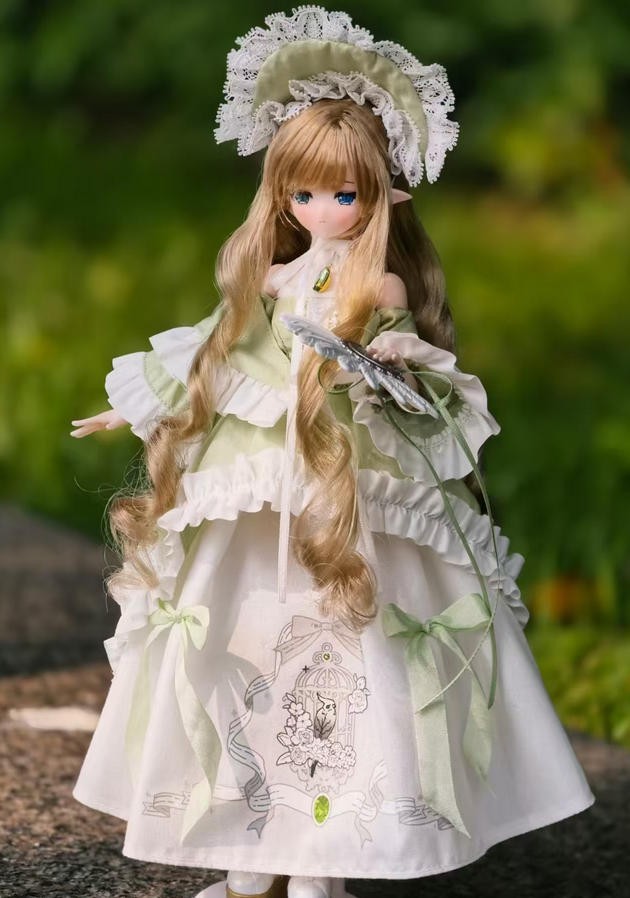 Come4Free Turquoise Parrot Saixiliya Feather Fog Poem 22cm/8.6In Bjd Dressable