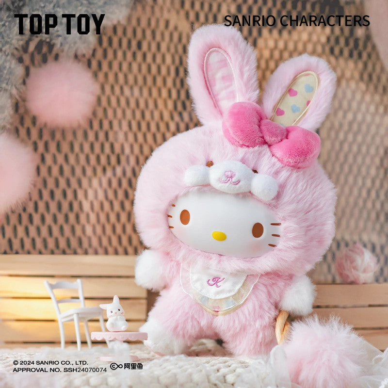 TOPTOY Sanrio Family Pixie Bunny Series Vinyl Plush Blind Box Authentic Hot Toy