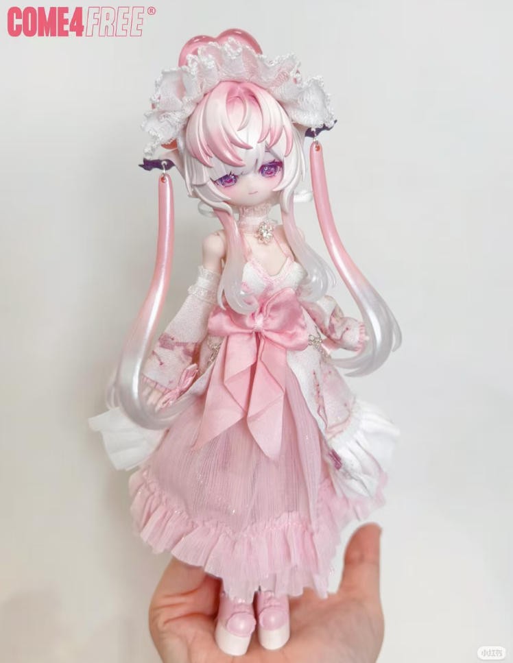 Come4Free Taowan Pingye Draw Lots Spirit 19cm/7.4In Bjd Doll Action Figure Gift