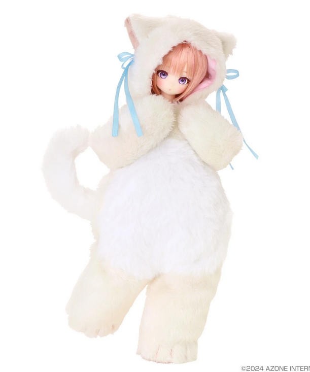 Azone Luminous*Street Mii Hug Mii White Cat Ver. 8.4In Bjd Action Figure Gift