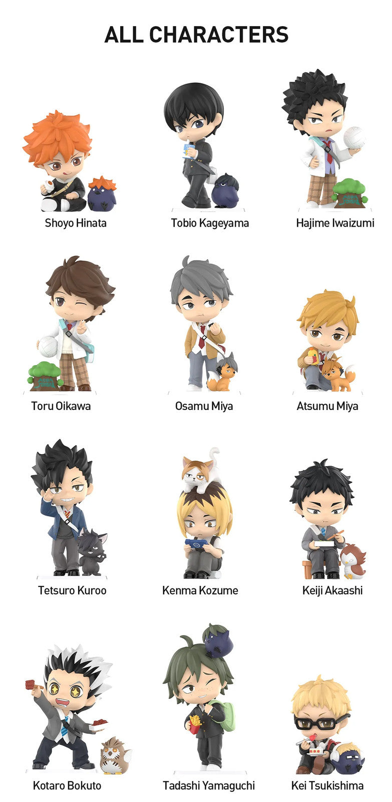 POP MART Haikyu!! Off-Court Vibes Series Figures 3.15-3.94inches Authentic